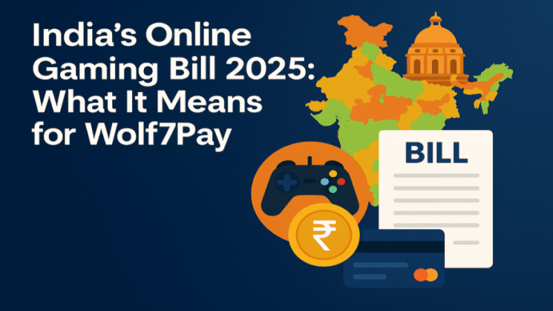 What is India’s Online Gaming Bill 2025, and How Does it Affect Platforms Like Wolf7Pay?