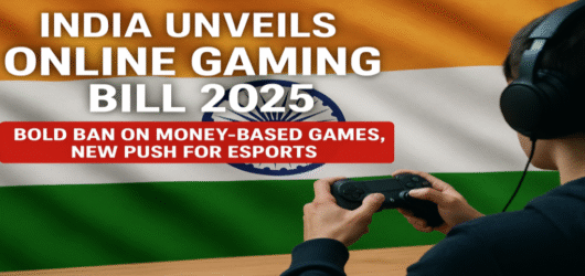 India Unveils Online Gaming Bill 2025: Bold Ban on Money-Based Games, New Push for Esports