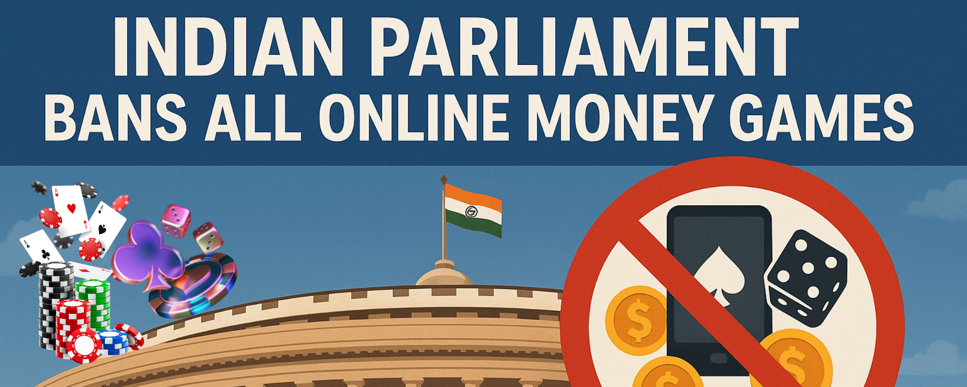 Indian Parliament Bans All Online Money Games: What You Should Know