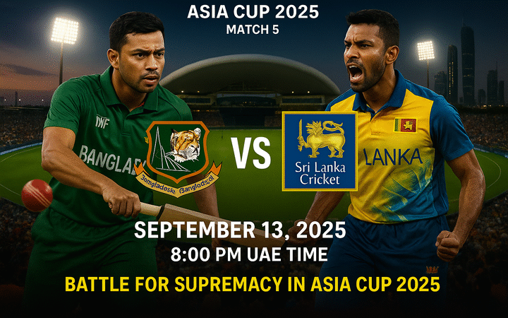 Asia Cup 2025: BAN vs SL Match 5 Prediction – Who Will Win Today?